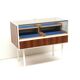 Vintage glass counter / desk with drawers made in the 1970s
