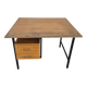 Vintage modernist design oak desk 1950s