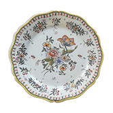 Assiette de collection Vieux Rouen signée faite main
