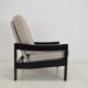 Fauteuil mid-century leda lux années 1980