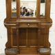 Napoleon III wardrobe in walnut, late 19th century, 3 mirrors, marble.