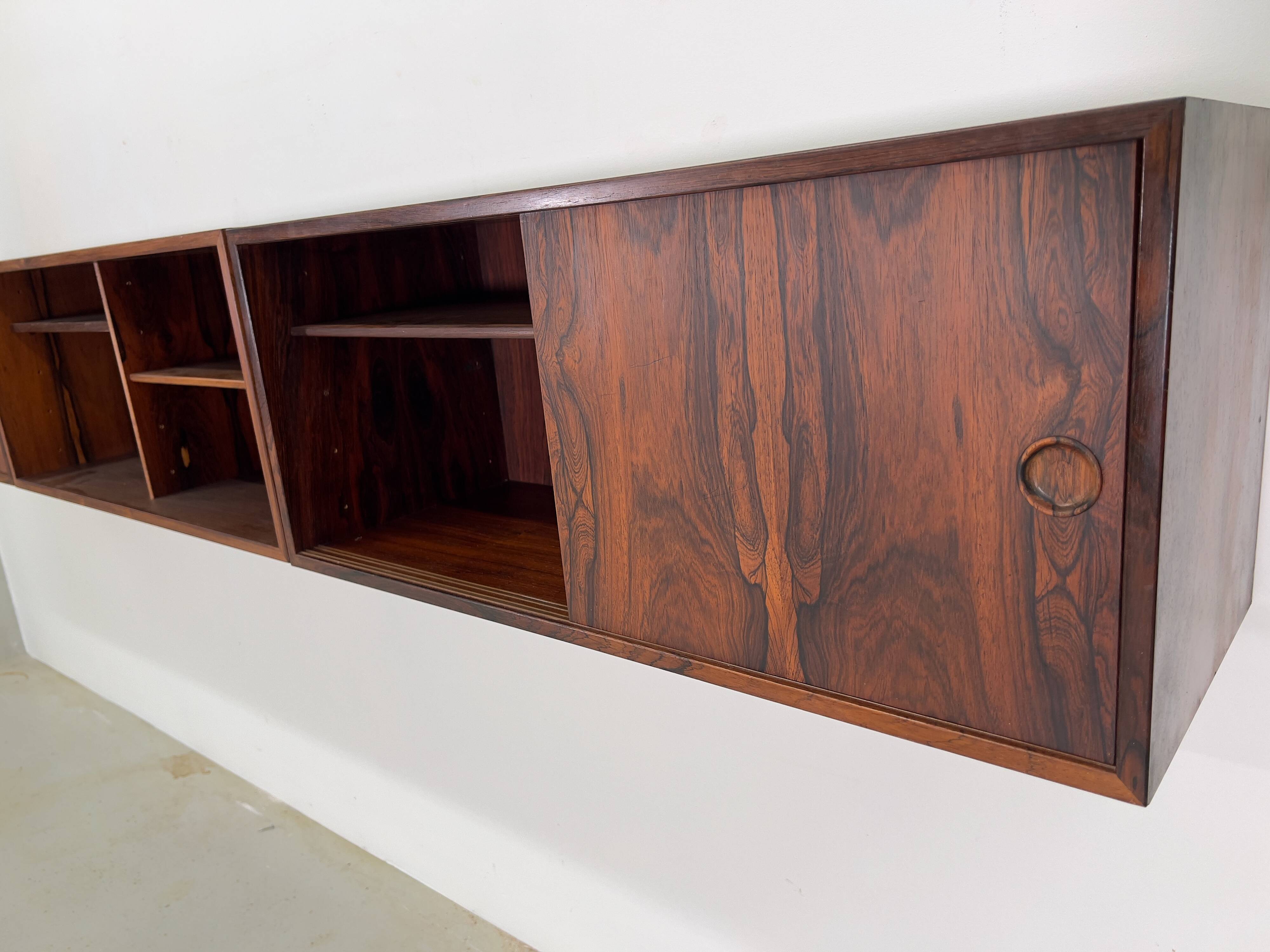 Danish Kai Kristiansen Rosewood Wall Units By Feldballes, 1960s.