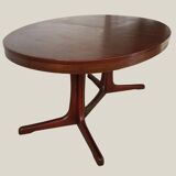 Oval extendable table designed 1960 Baumann style