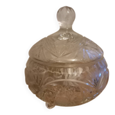 Bonbonnière en cristal ciselé