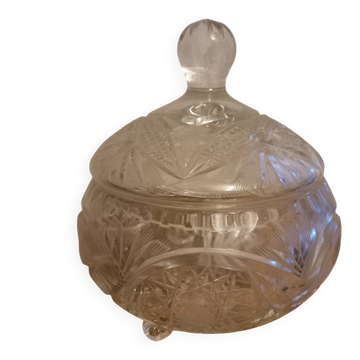 Cut crystal bonbonnière