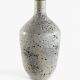 Speckled blue glazed stoneware vase – Vintage handmade ceramics – 28 cm