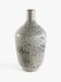 Speckled blue glazed stoneware vase – Vintage handmade ceramics – 28 cm