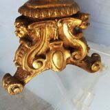 Wooden candlestick and gilded stucco from the beginning of the 20th century