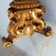 Wooden candlestick and gilded stucco from the beginning of the 20th century