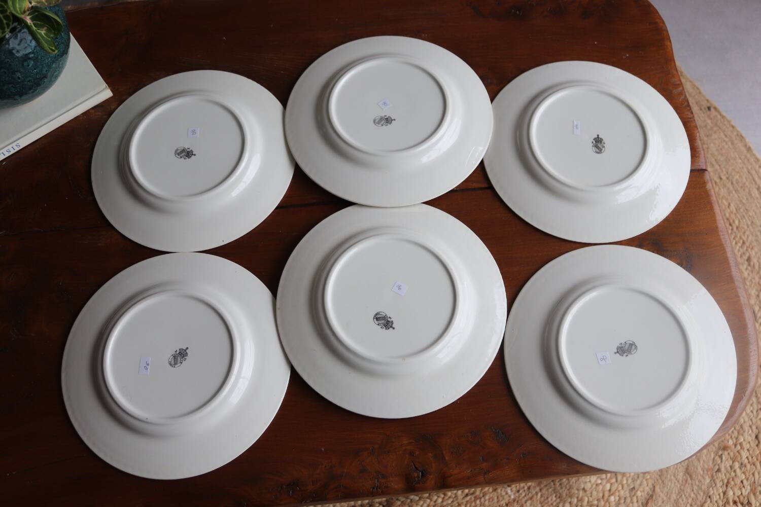 6 flowery plates KG Lunéville