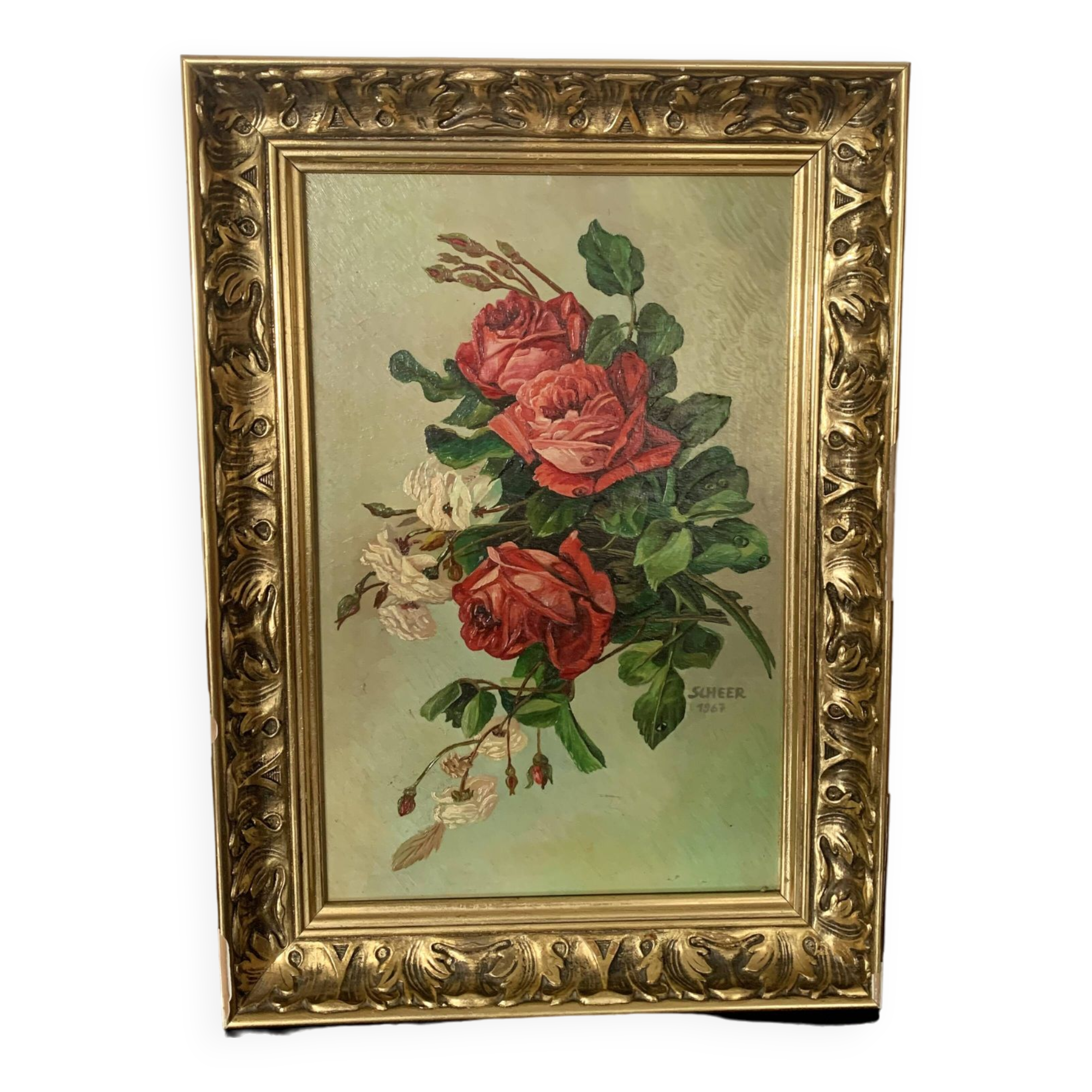 Roses oil painting
