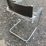 Beautiful pair of vintage chairs in the Marcel Breuer style.