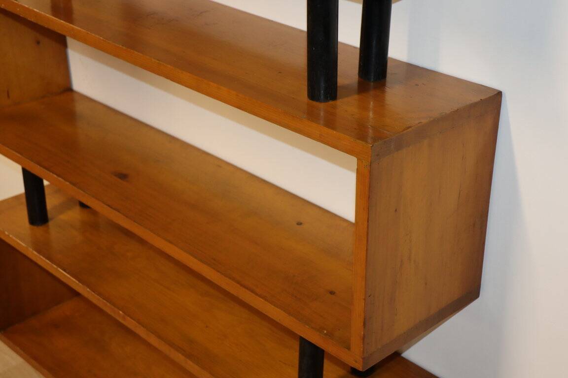 Vintage shelf with modular wooden boxes, 1960s