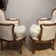 Paire de fauteuils bergères Louis XV