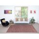 Hand-knotted Vintage Turkish Red Wool Area Rug with Floral Design for Home and Office Decor