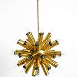 XXL 1960s Space Age brass ceiling lamp by J.T. Kalmar with 43 arms | 66 cm