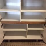 High furniture in white lacquered wood