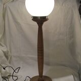 Opaline globe lamp