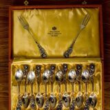 Vintage Dessert Teaspoons in Silver, 1948, Set of 14