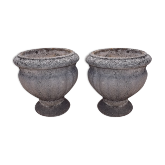 Pair of vases in stone Dordogne XIX