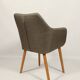 Vintage fauteuil de bureau gris anthracite chêne clair chaise de bureau moderne design
