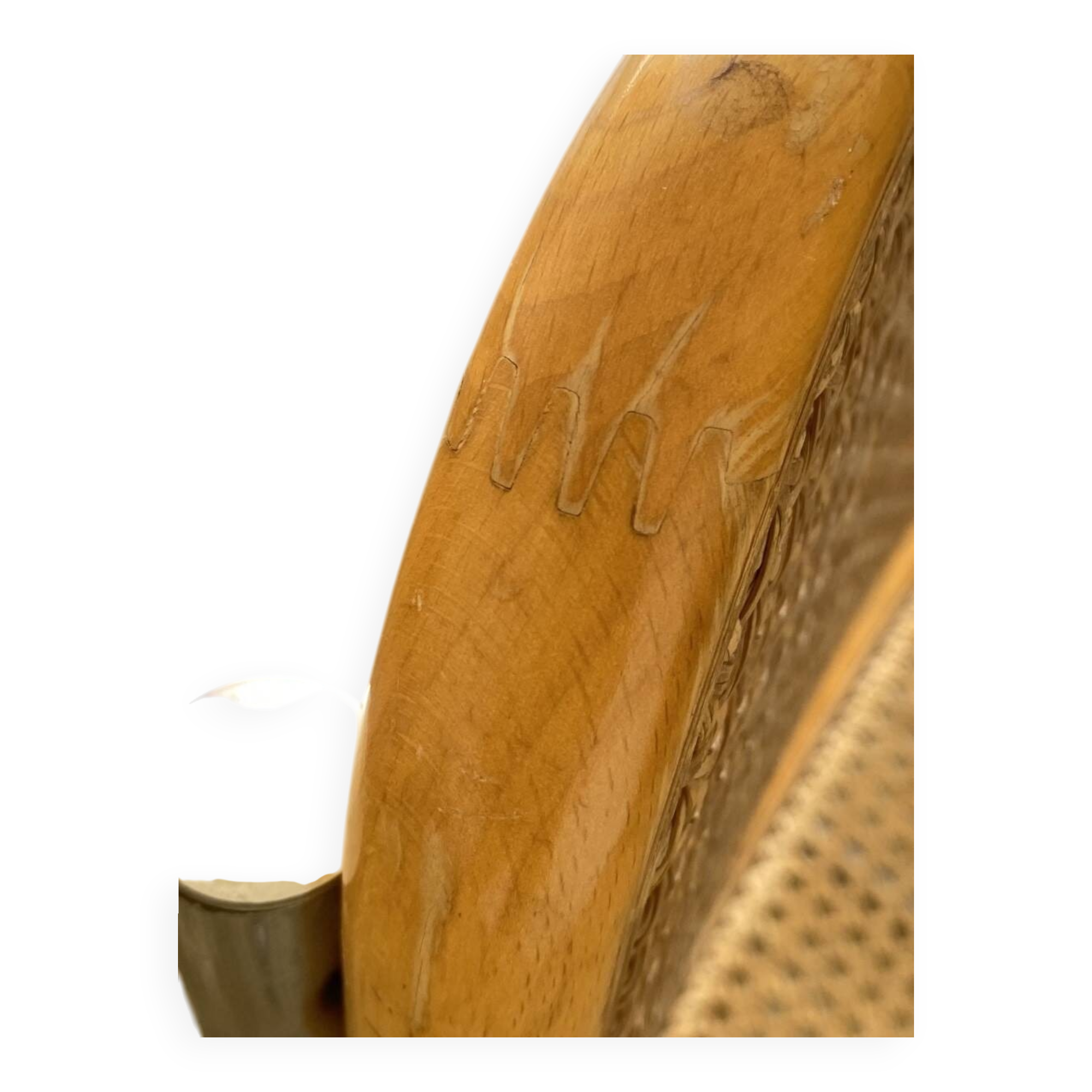Chaise modèle B32 en cannage et acier chromé Marcel Breuer, ca 1970
