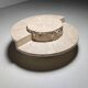 Mactan stone coffee table by Magnussen Ponte, 1980s