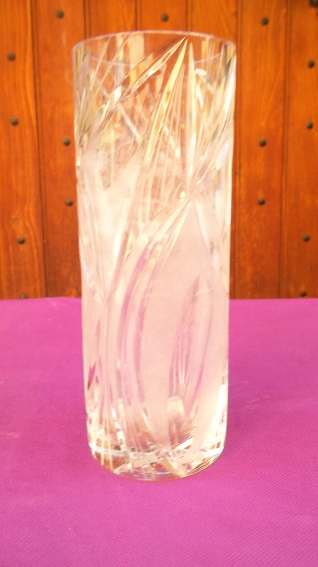 CUT CRYSTAL VASE