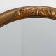 Art Deco oval gilt oak mirror, Belgium 1920s