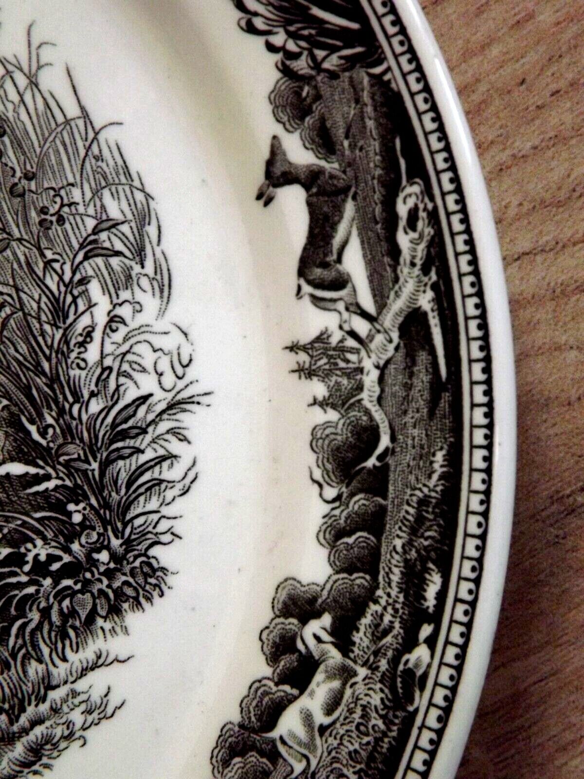 Lot de 3 assiettes, scène de chasse, Villeroy & Boch