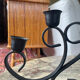 Vintage wrought iron candlestick