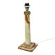 Classic Onyx Marble Brass Column Lamp 20th Century