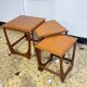 Teak trundle coffee table