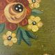 Large antique trunk hand-painted décor