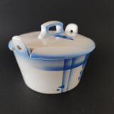 Art Deco butter dish of Czechoslovakian origin