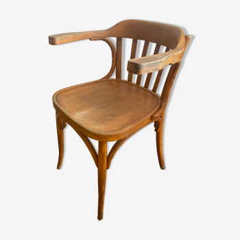 Chaise en bois courbé vintage