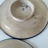 Trio of Moroccan glazed earthenware bowls