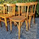 Ensemble de 8 chaises bistrot dépareillées