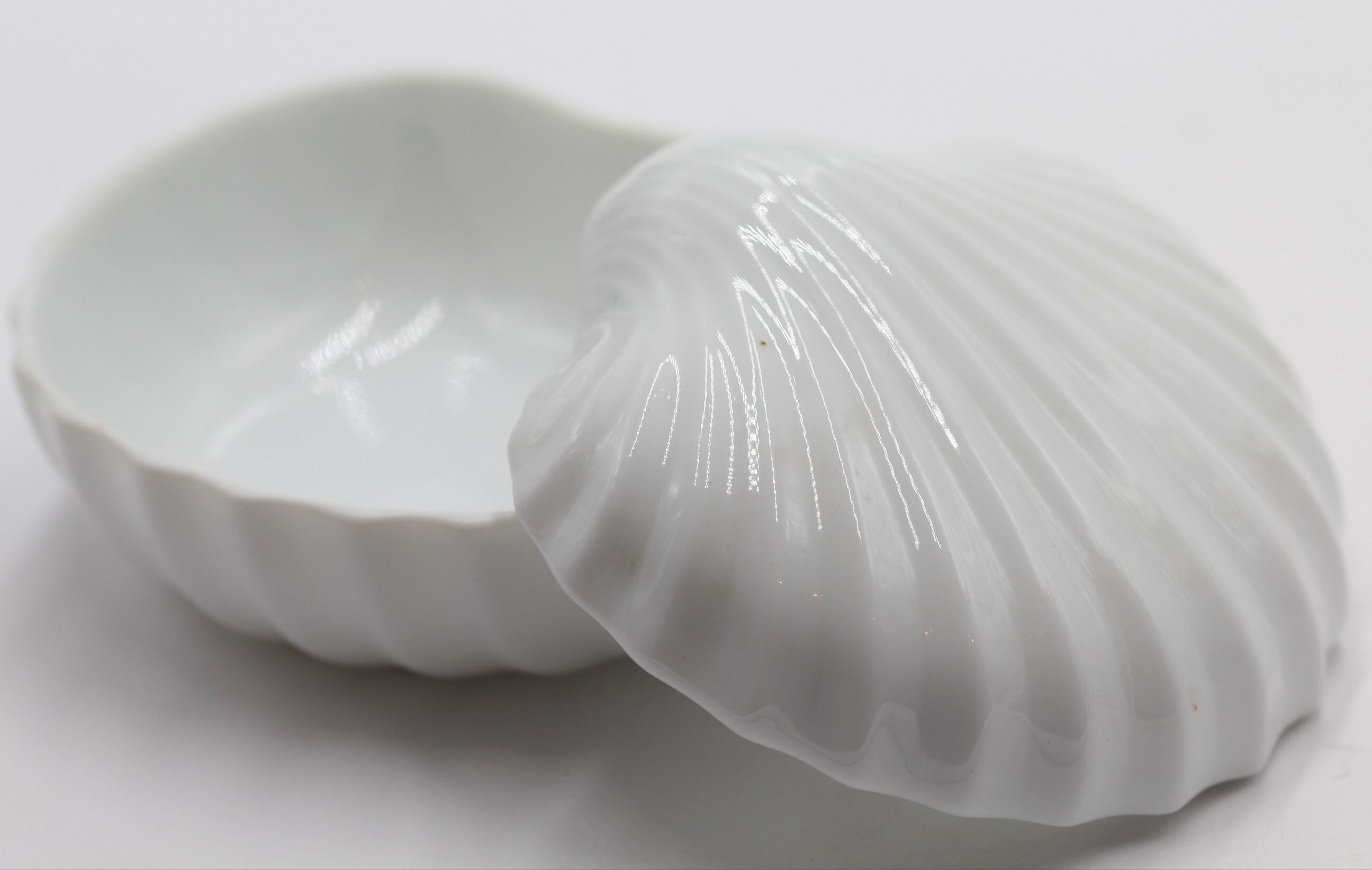 Japanese ceramic shell box