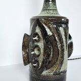 Ceramic Table lamp with a sculpturel abstract expression