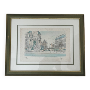 Lithographie place St