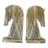 paire de serres livres tête de cheval 1970