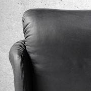Maralunga black leather sofa 3 seater, Vico Magistretti for Cassina