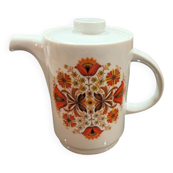 Cafetière vintage en porcelaine italienne ankap – décennie 19708