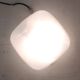 Ceiling light, square wall lamp in opaline, mid-20th century.