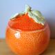 Pot en céramique orange