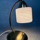 Vintage table lamp – brass and opaline