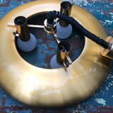 Golden pendant lamp 70s