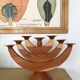 Large Swedish folding candle holder solid wood