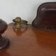 Napoleon III mahogany wall shelf